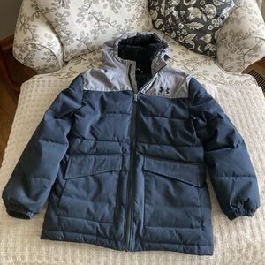 Under Armour Kids Puffer Jacket - Black and Gray